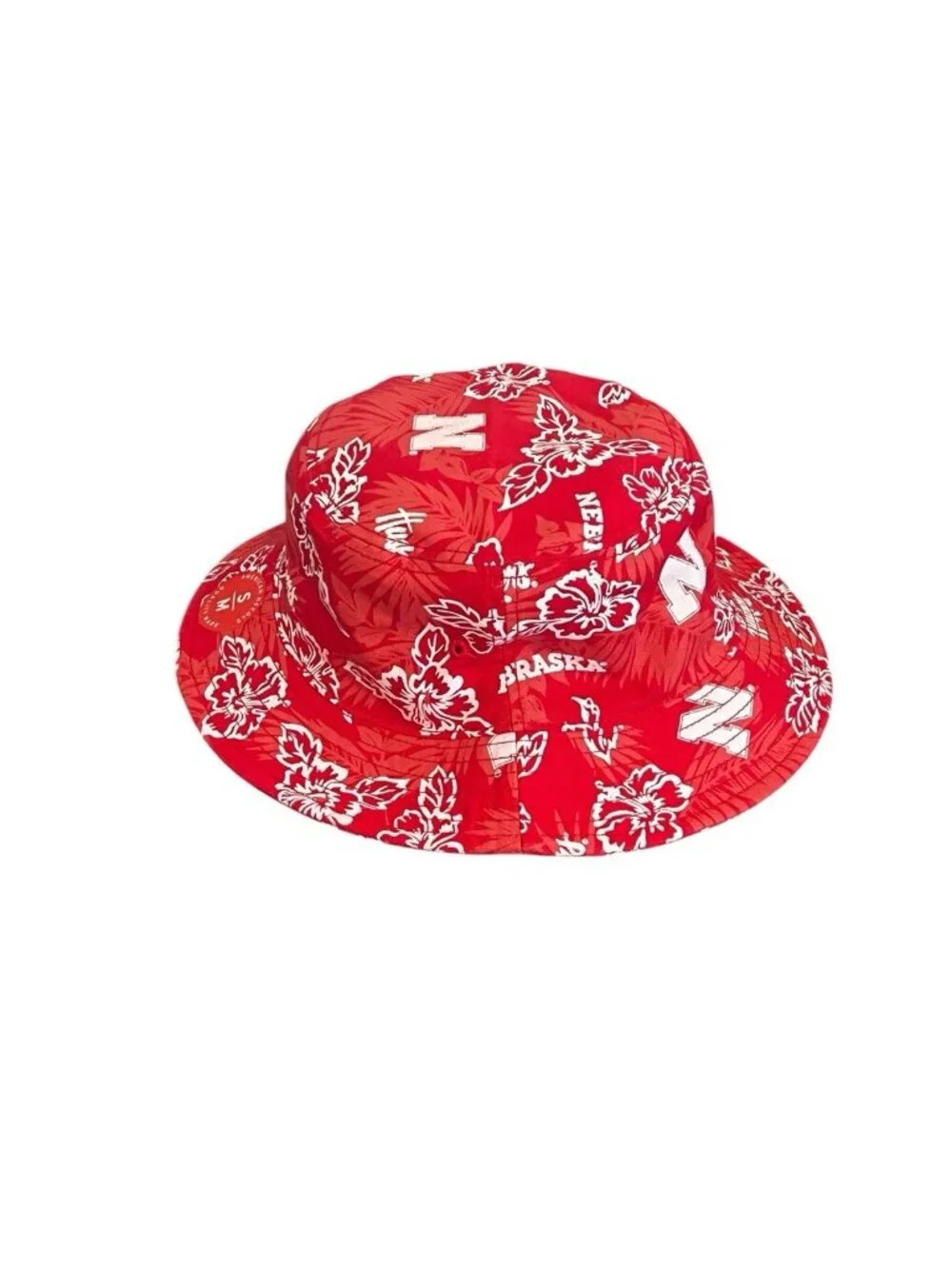 Reyn Spooner x American Needle Nebraska Huskers NCAA Floral Bucket Hat S/M